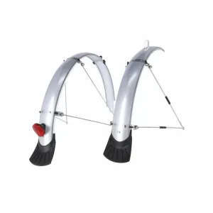 XLC Full Length Mudguards - 26" x 45 mm - Silver