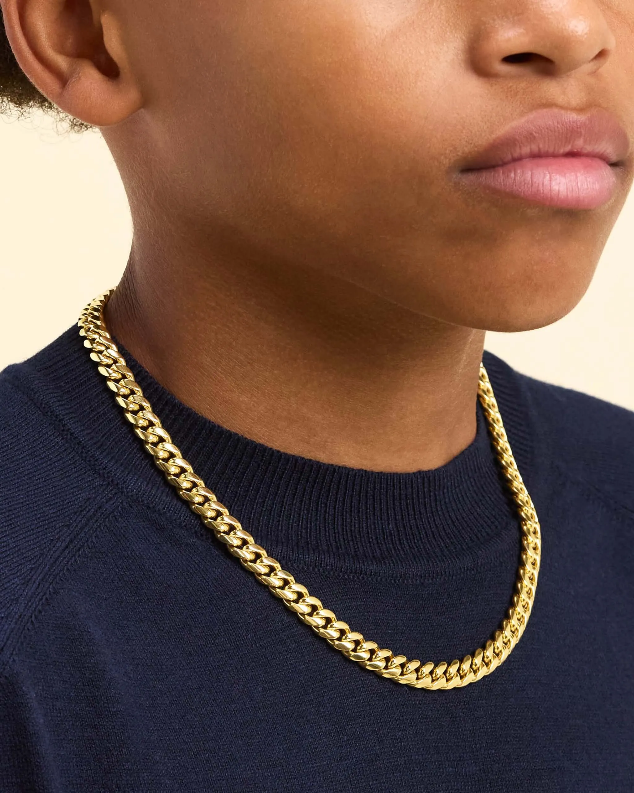 Youth Cuban Link Chain - 8mm
